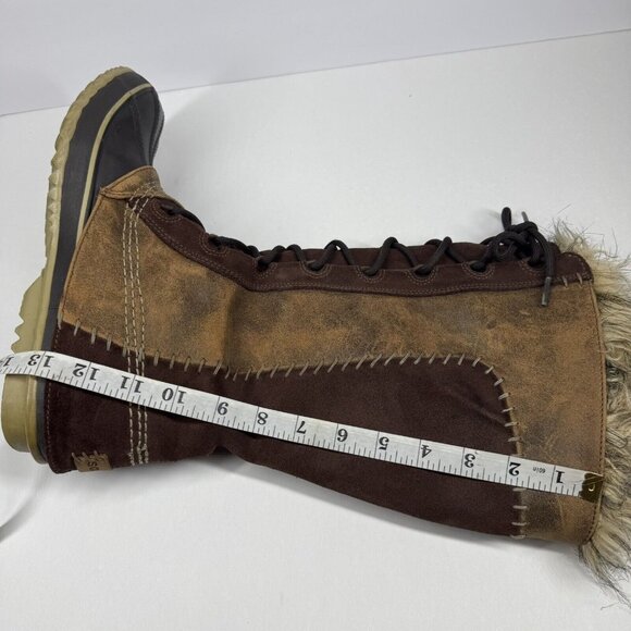 Sorel Cate the Great Brown Waterproof Leather  Winter Duck Boots Size 8 - Picture 11 of 16